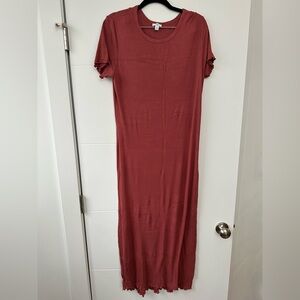 Dip Casual Rust Midi Dress